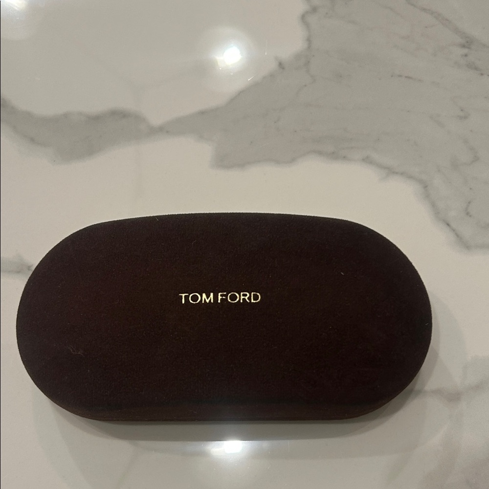 Tom Ford Dark Brown Eyeglass Case
